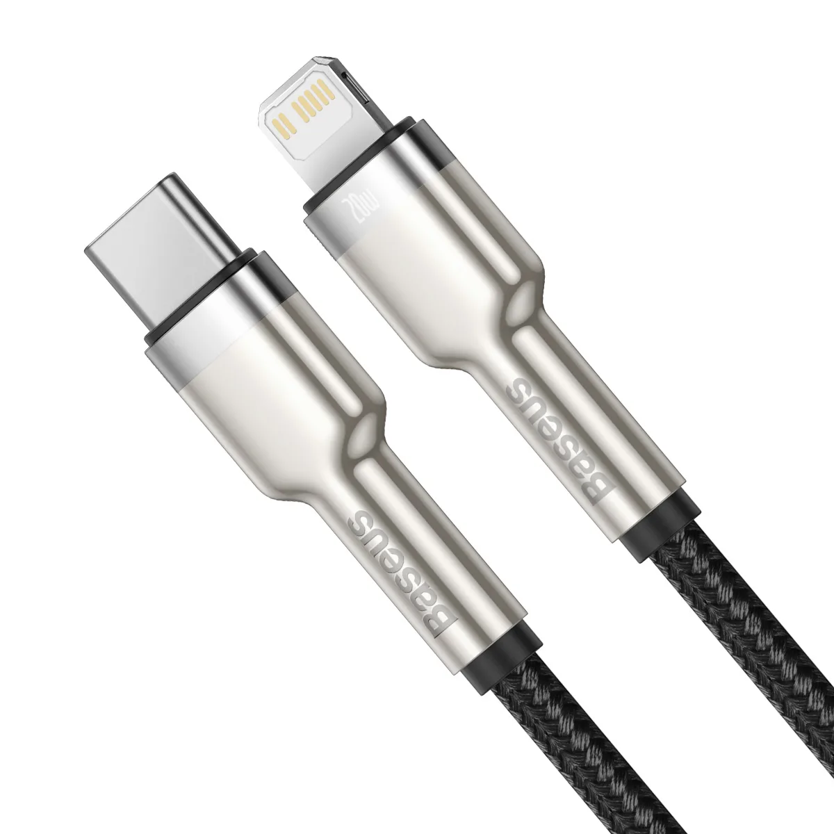 Baseus sladd Cafule Metal PD USB-C – Lightning 2,0 m svart 20W