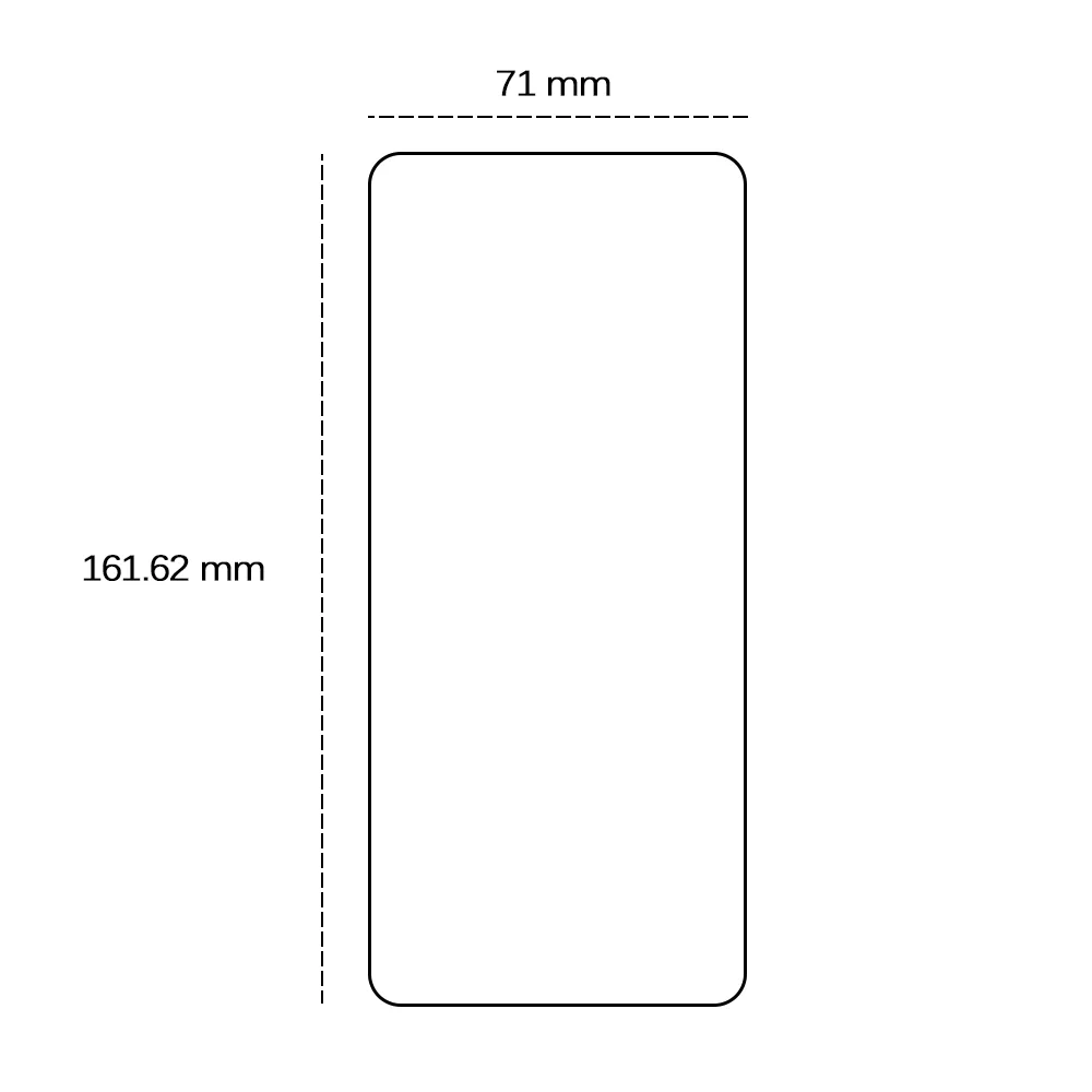 Härdat 2,5D-glas för T Phone 2 Pro