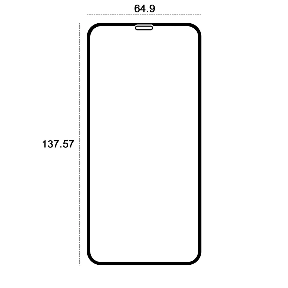Etteri härdat 9D-glas för iPhone X/XS/11 Pro