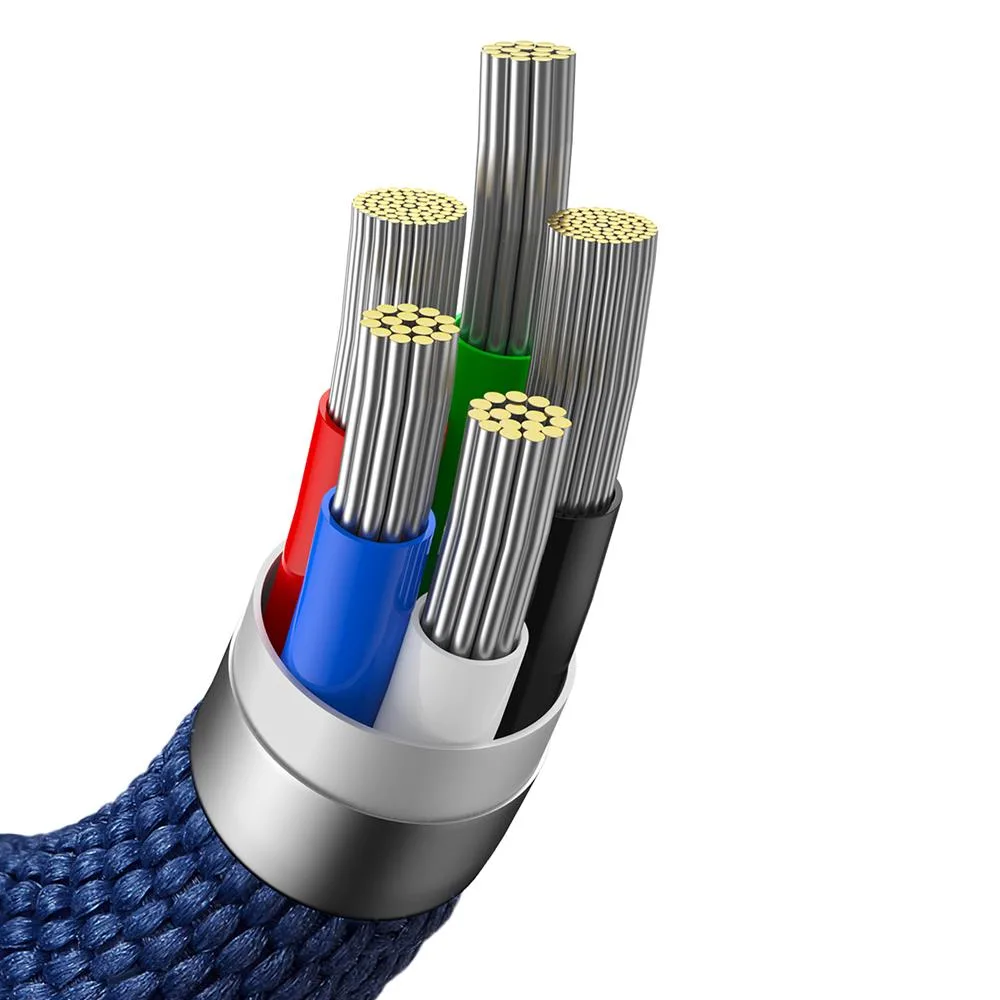Baseus cable Crystal Shine USB-C – Lightning 2,0 m 20W blue