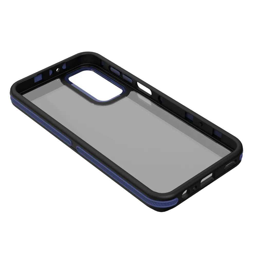 Crystal Black-fodral för Samsung Galaxy M15 5G blå