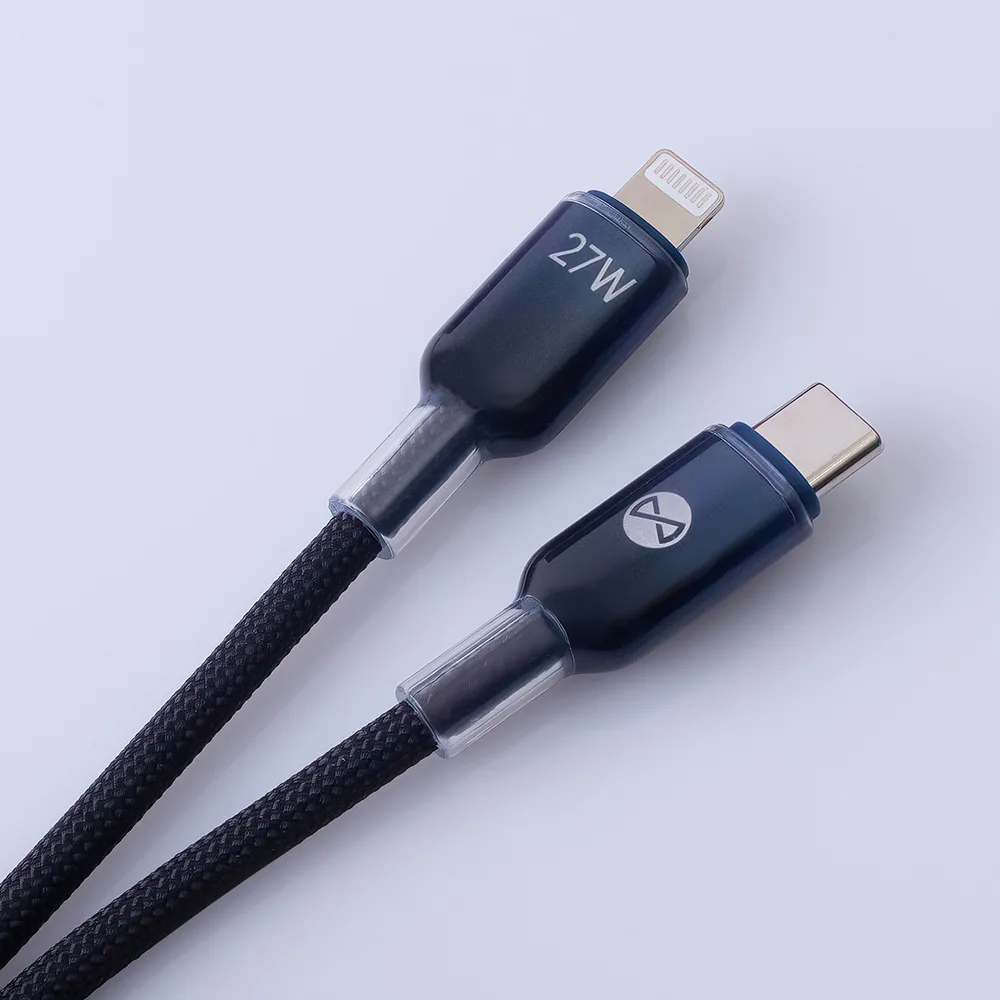 Forever Ombre kabel USB-C – Lightning 1,0 m 27W svart