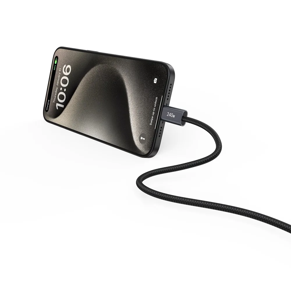 Devia cable Extreme EC652 PD USB-C – USB-C 2,0 m 240W black
