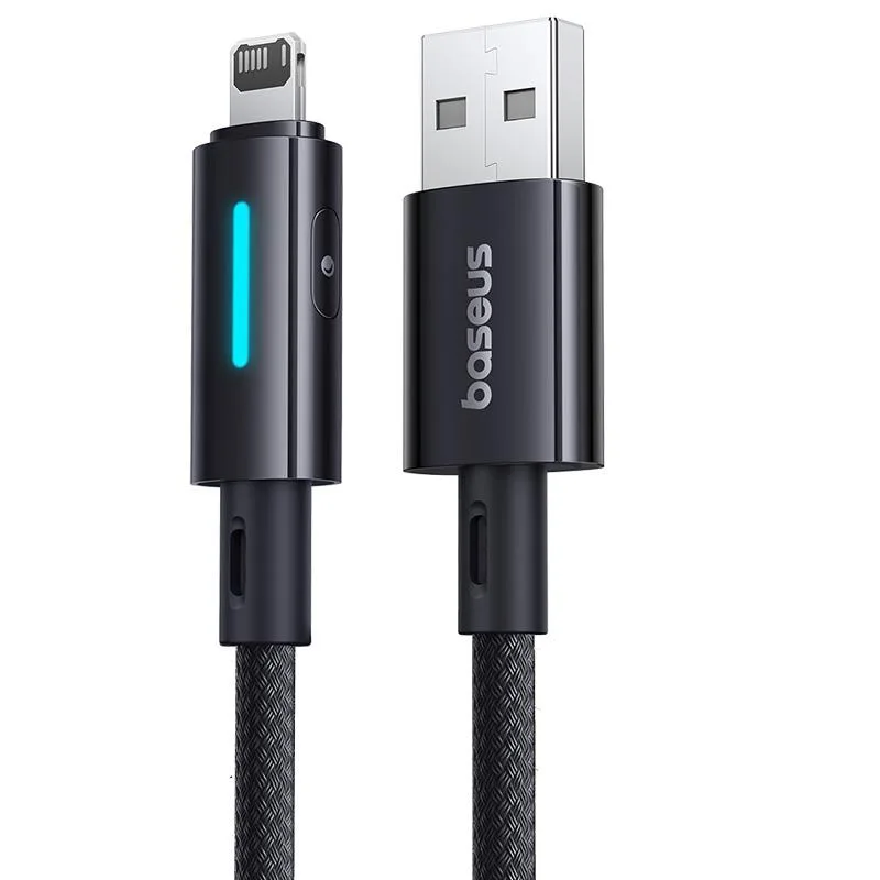 Baseus Lit Cable USB – Lightning 1m 2,4A Cosmic Black