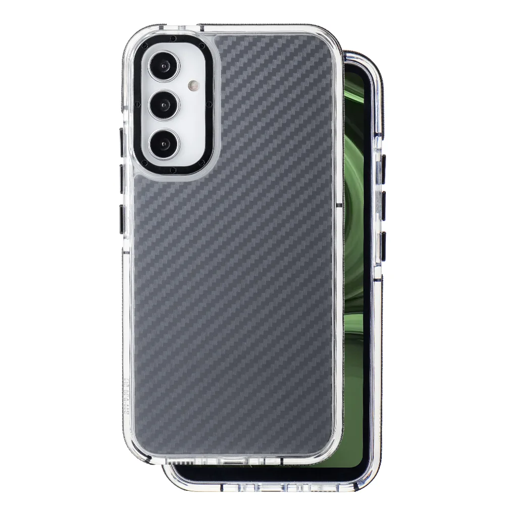 Akryl- och kolfiberfodral för Samsung Galaxy A34 5G, svart