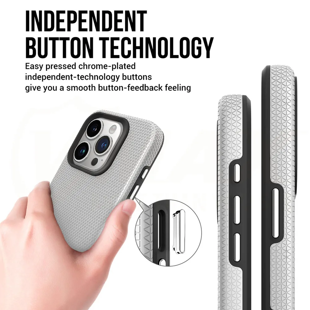 Vmax Triangle fodral för Samsung Galaxy A35 5G silver