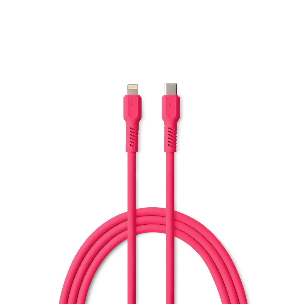 COLORUM USB-C – Lightning-kabel 1,8m 2,4A CK12-CL-02 xMagenta