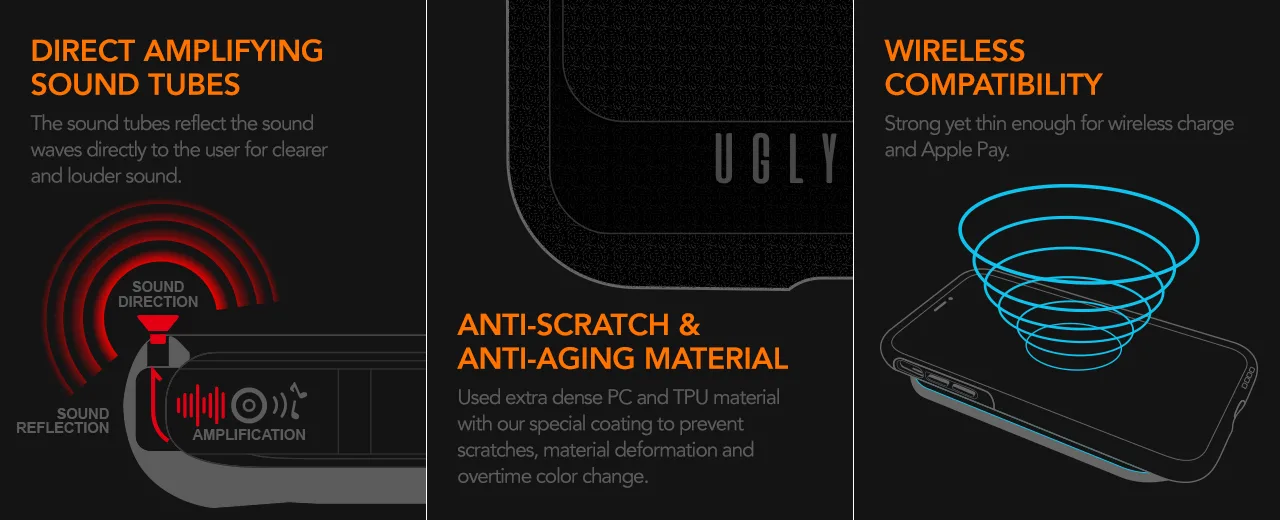 Ugly Rubber UMODEL-fodral för iPhone 15 Pro 6,1″ klarrosa