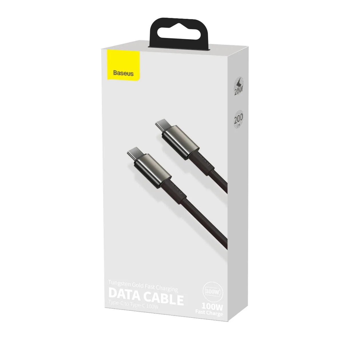Baseus cable Tungsten PD USB-C – USB-C 2,0 m black 100W