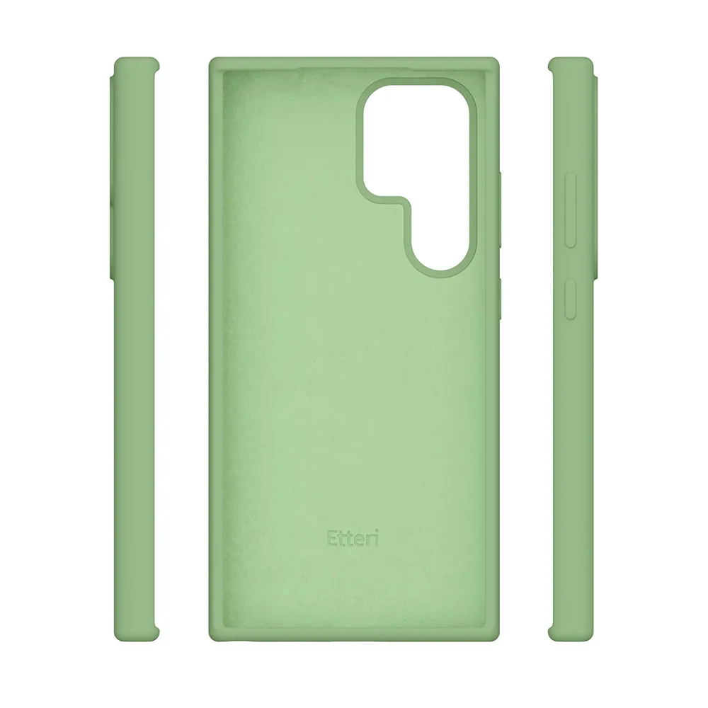 Etteri Silicone case för Samsung Galaxy S25 Ultra, ljusgrön