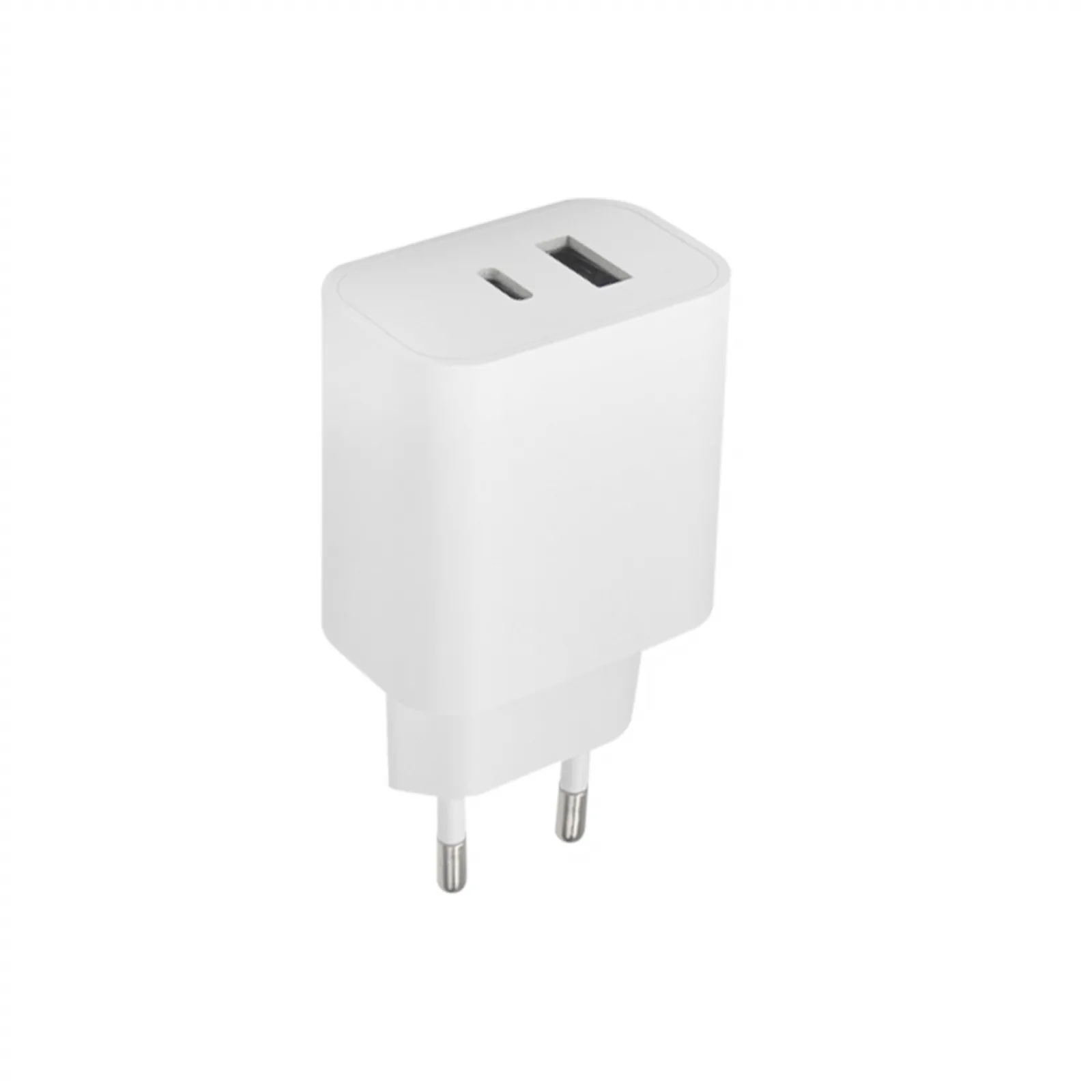 Maxlife MXTC-06 PD QC charger 1x USB-C 1x USB 30W white