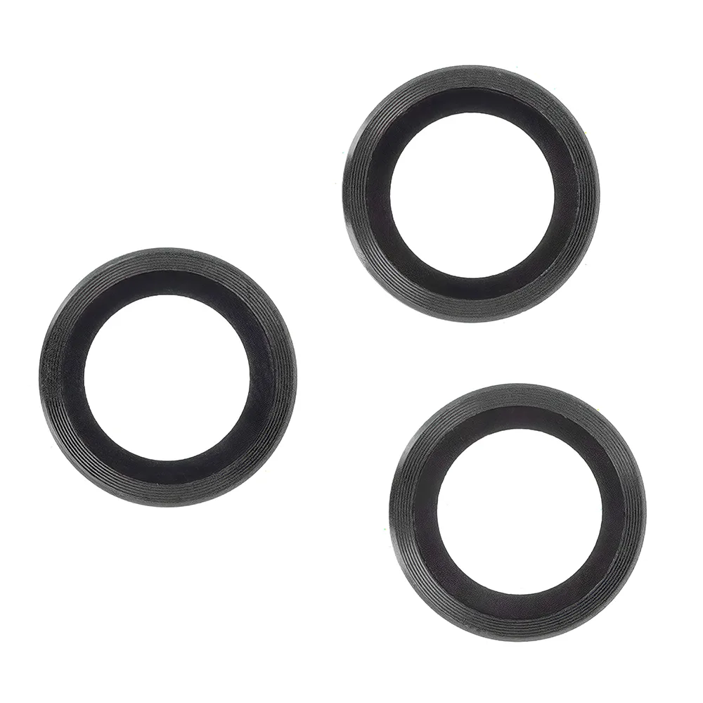 Set of lens glasses for iPhone 17 black frame