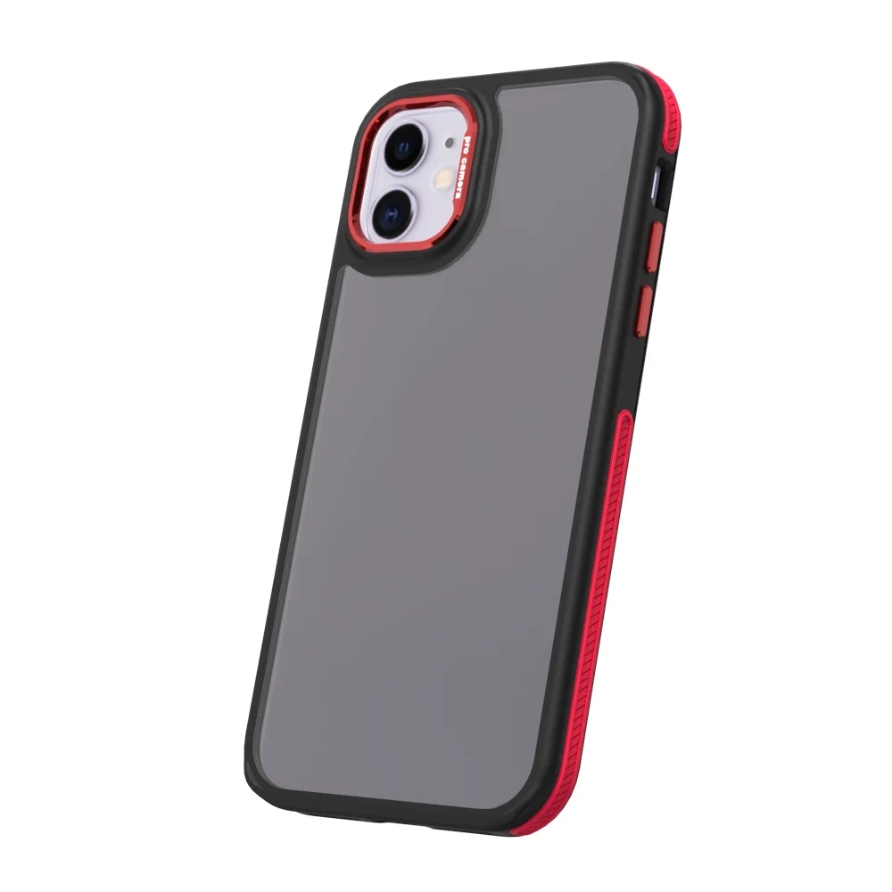 Svart kristallfodral för iPhone 11 röd