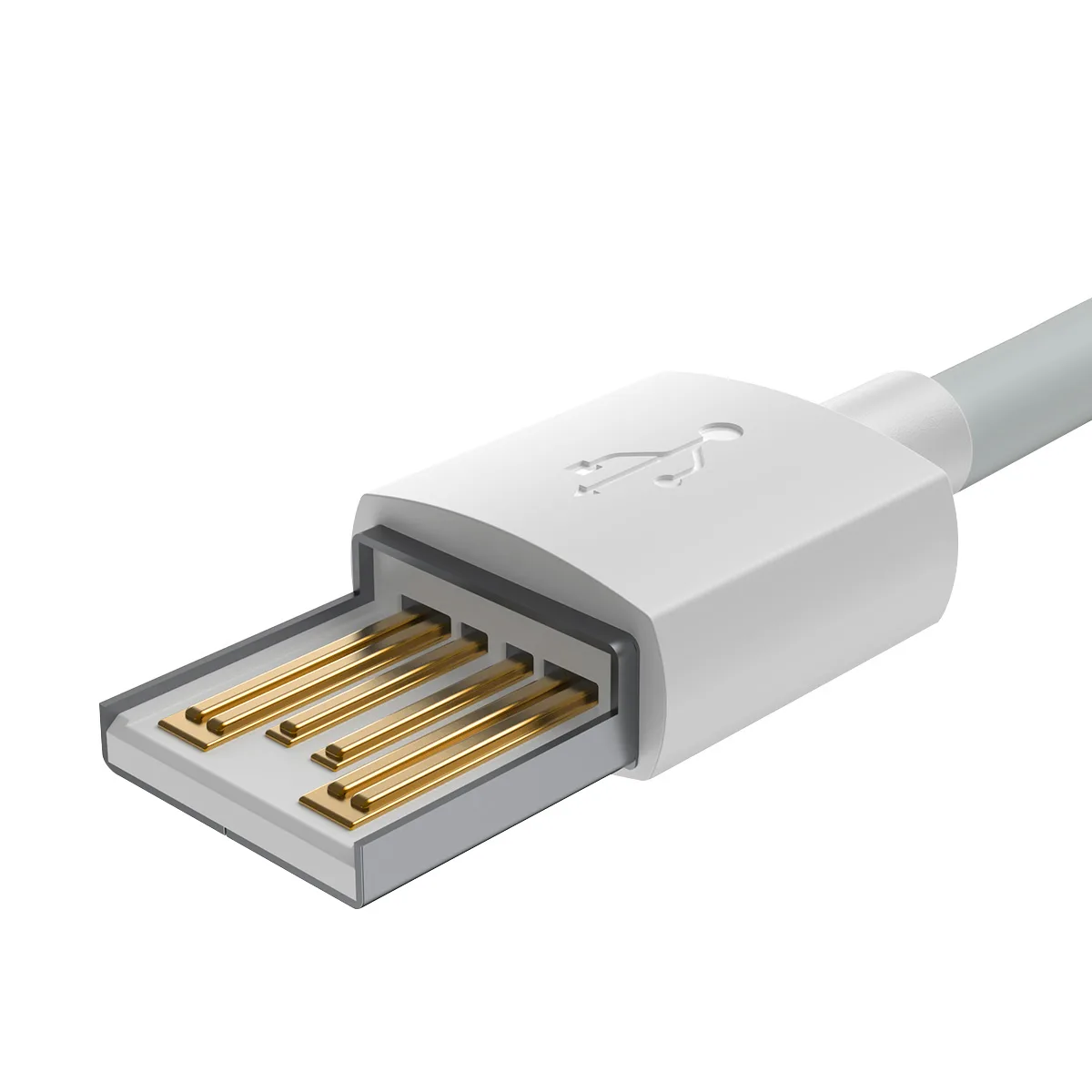 Baseus cable Simple Wisdom USB – Lightning 1,5 m 2,4A white 2 pcs