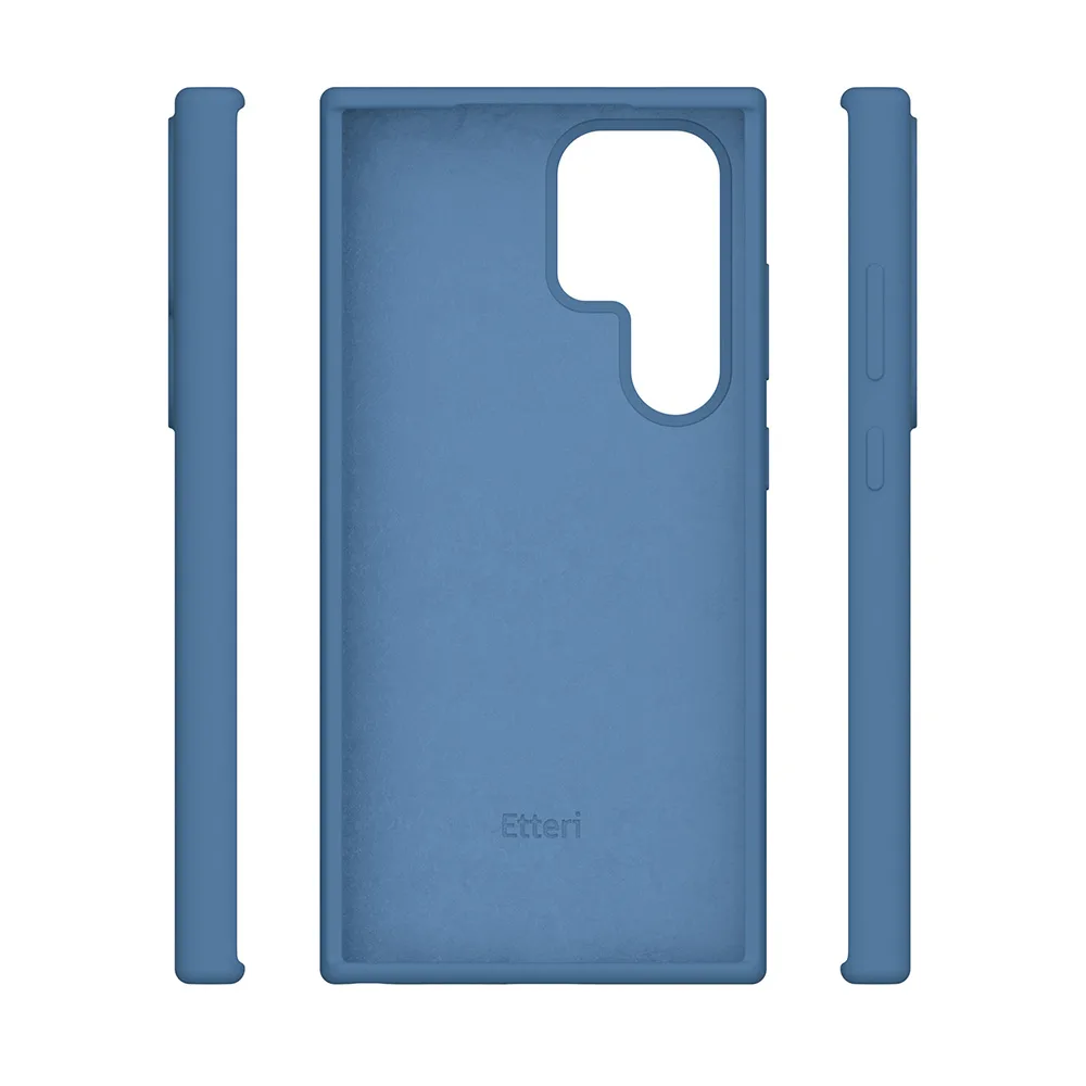 Etteri Silicone case for Samsung Galaxy S25 Ultra dark blue