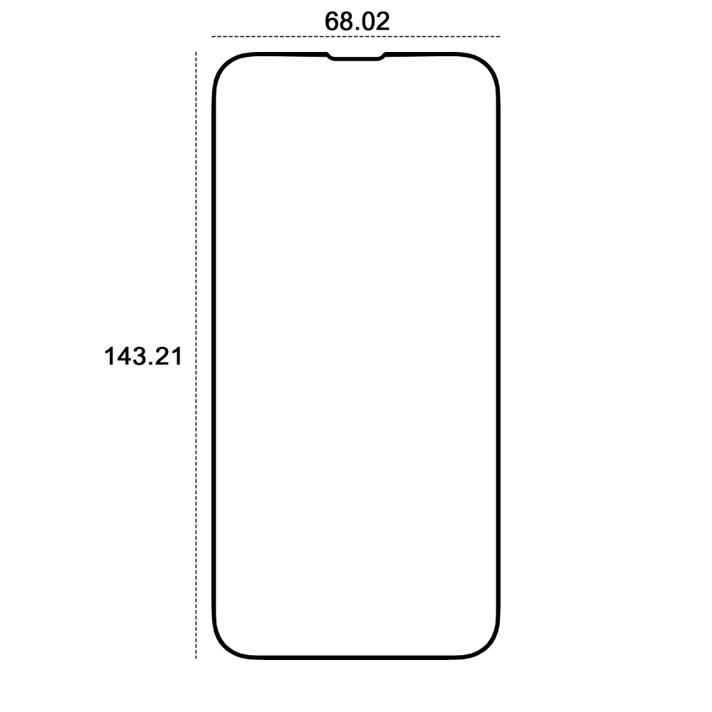 Etteri tempererat glas 9D för iPhone 13 / 13 Pro / 14 6,1 tum