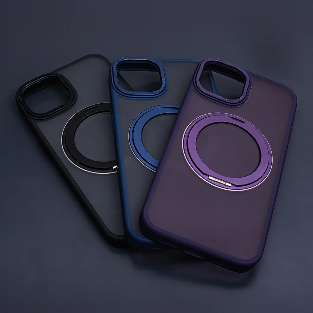 Mag Ring Rotating case for iPhone 15 Pro Max 6,7″ navy blue