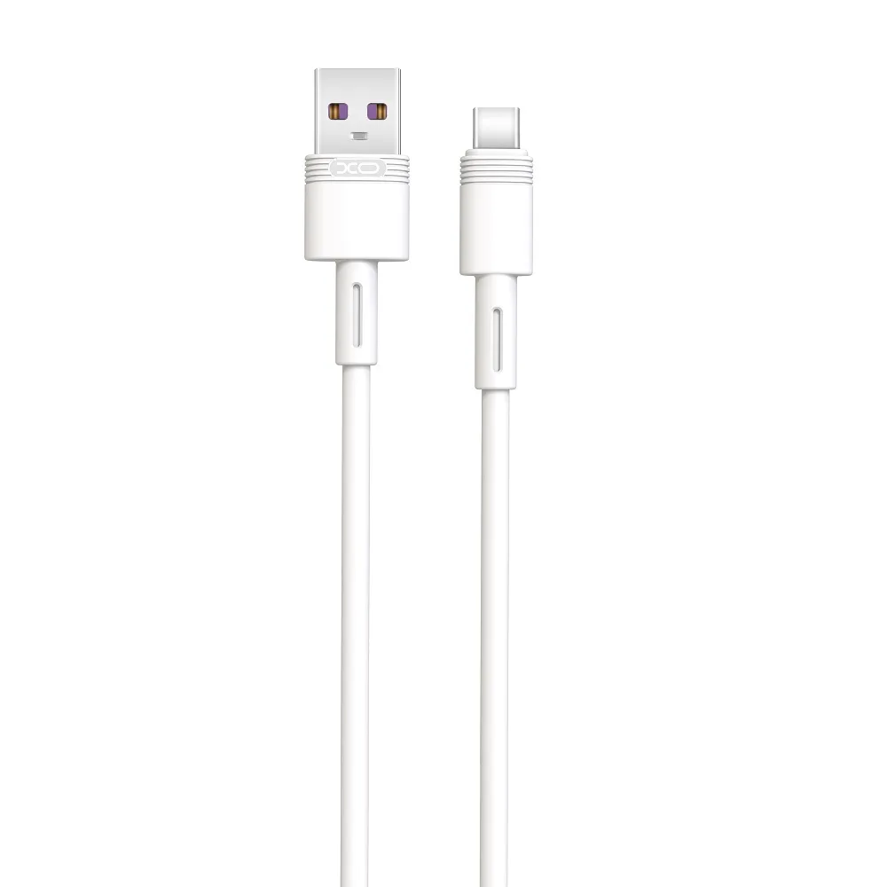 XO-kabel NB-Q166 USB – USB-C 1,0 m 5A vit