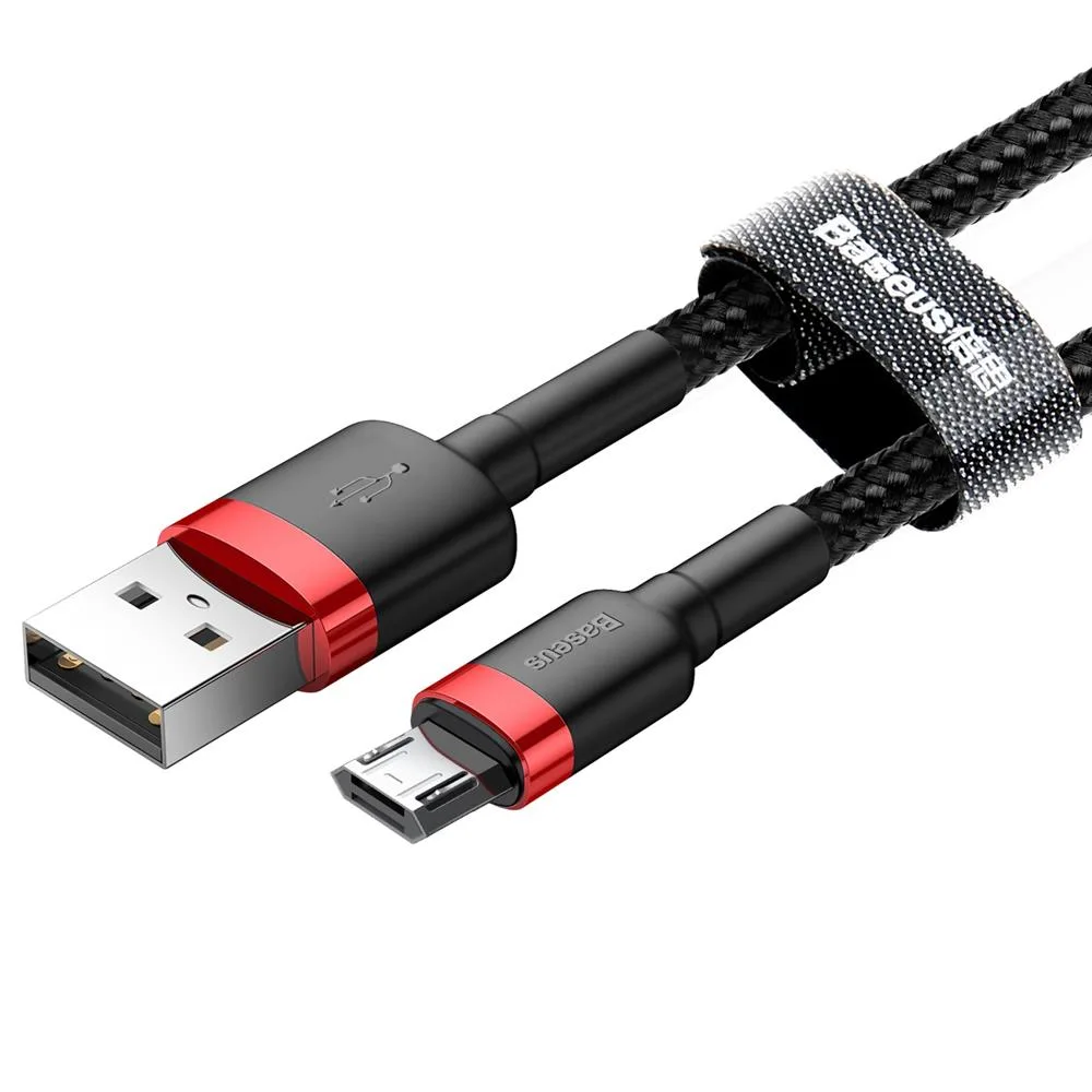 Baseus cable Cafule USB – microUSB 3,0 m 1,5A red-black
