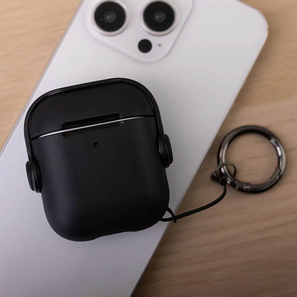 Fodral till AirPods / AirPods 2 Headset svart