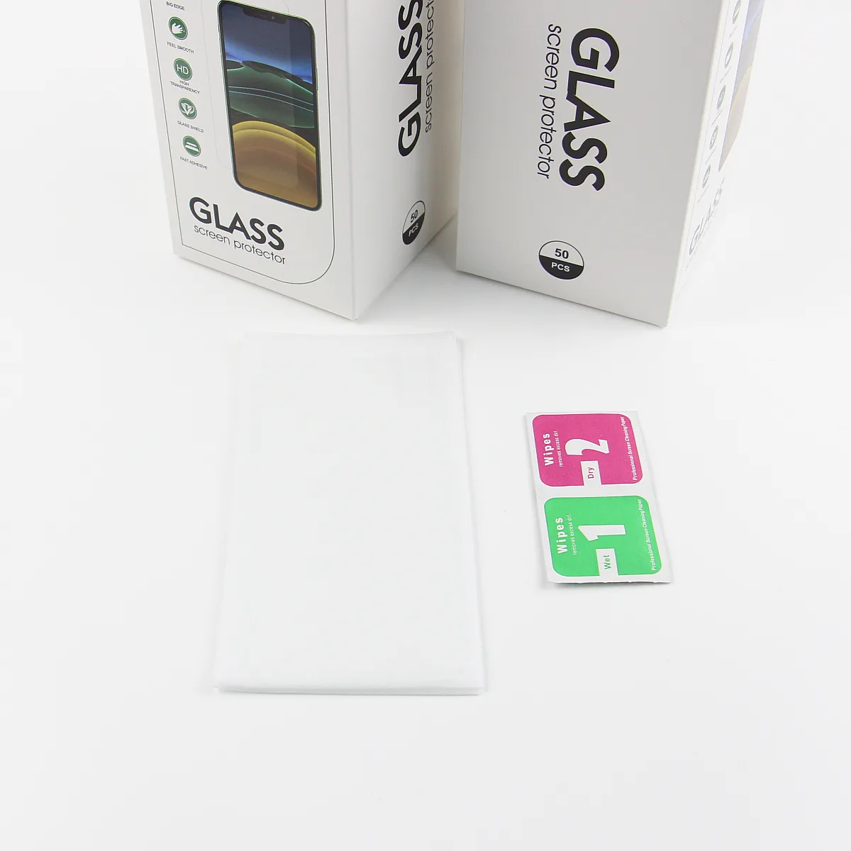 Härdat glas 2,5D för iPhone 16 Plus 6,7″ 50-i-1