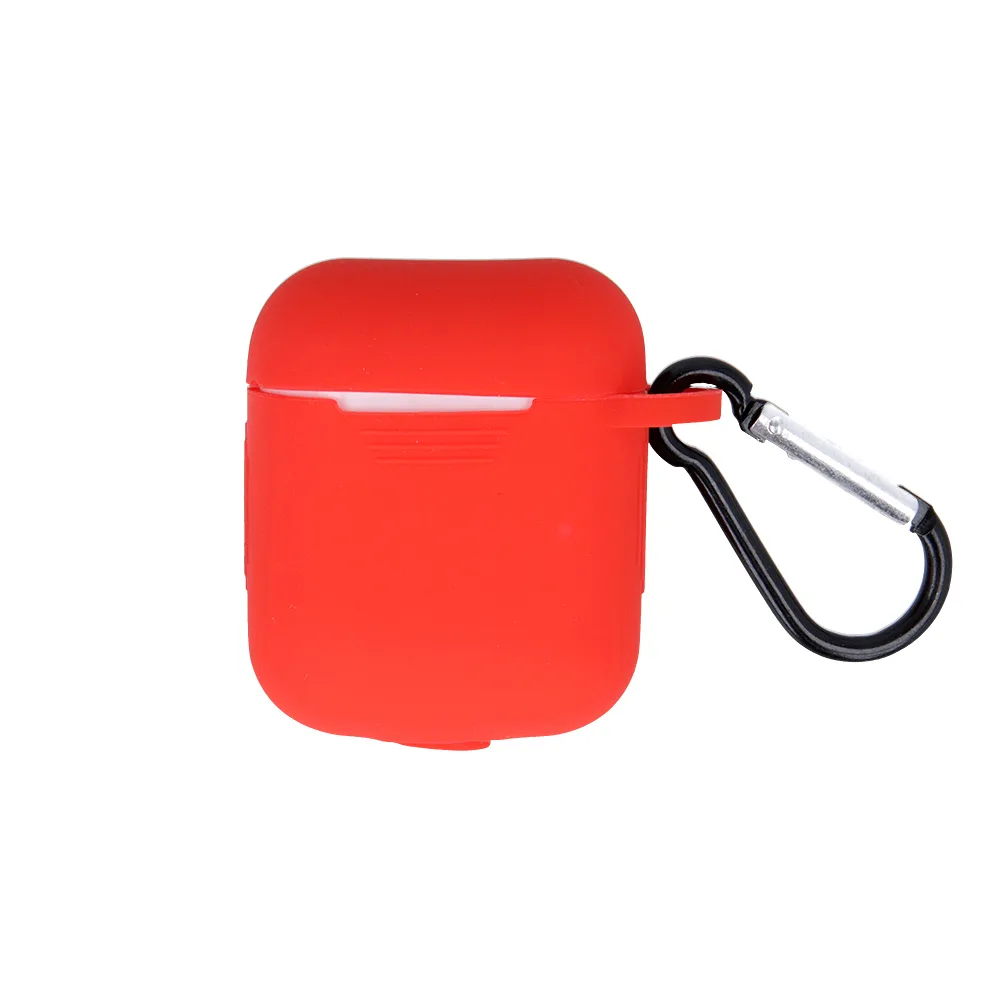 Fodral för Airpods / Airpods 2 röd med krok