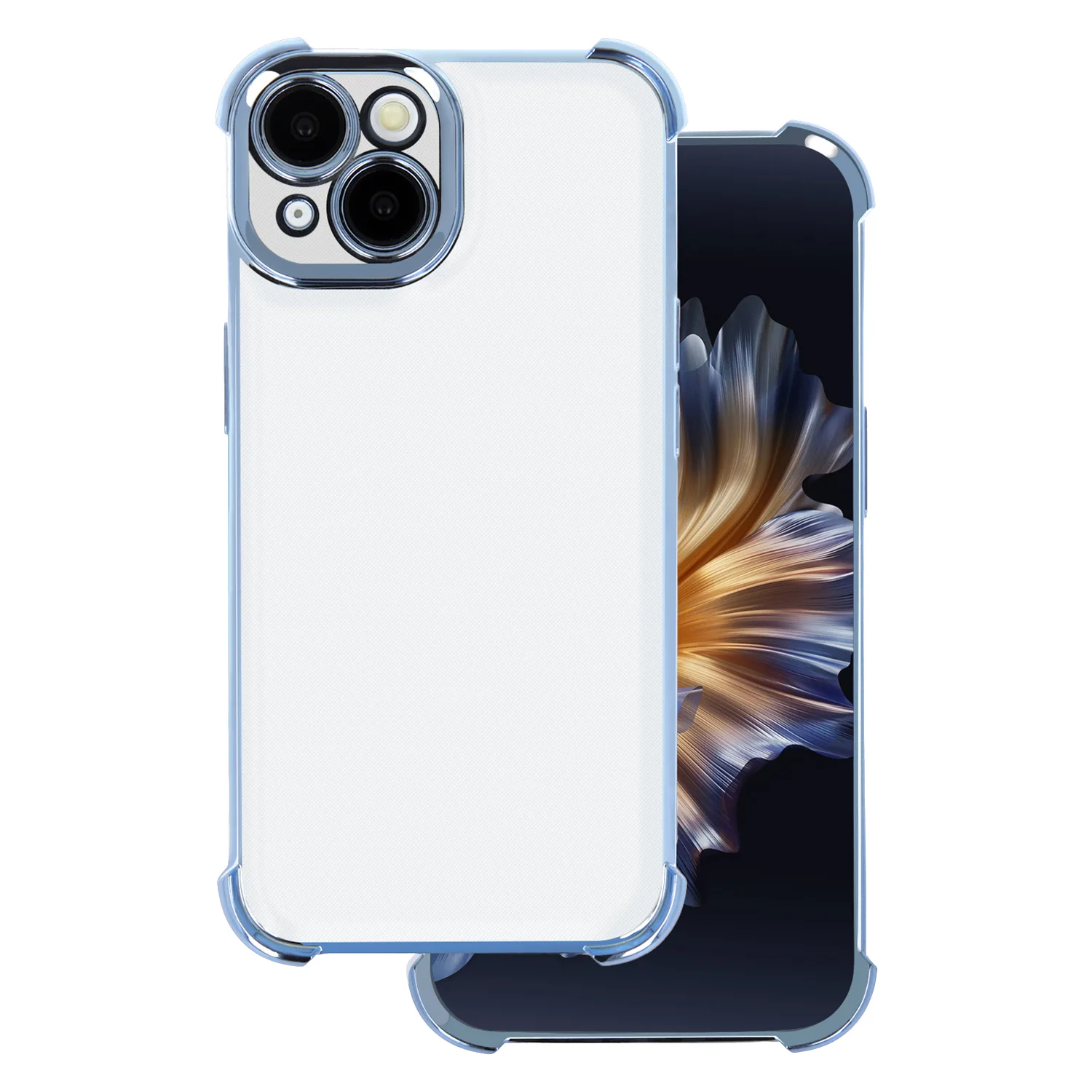 Anti Shock Chrome-fodral för iPhone 12 6,1″ blått