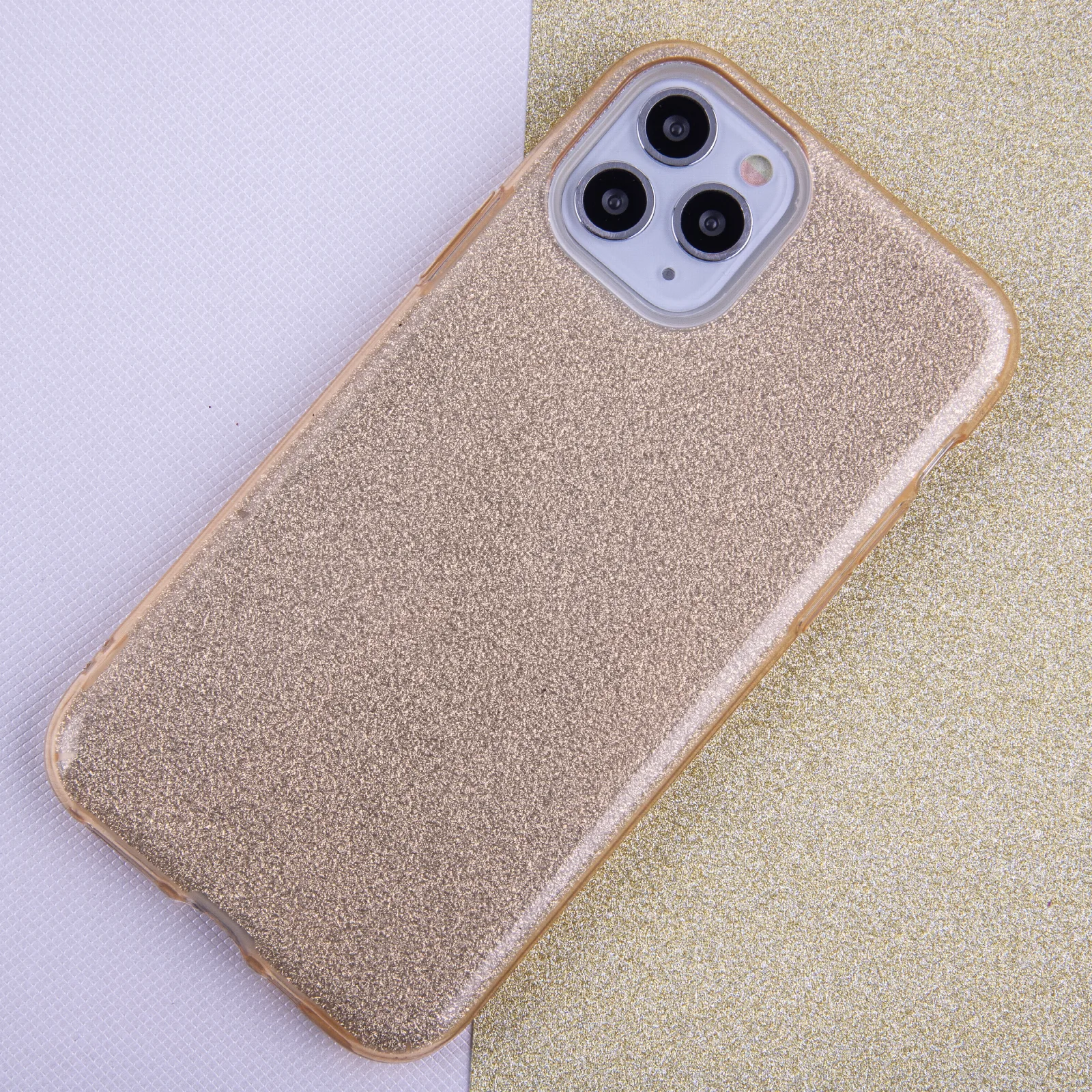 Glitter 3in1 case for iPhone 13 Mini 5,4″ gold