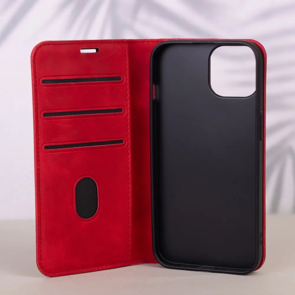 Smart Suede case for iPhone 17 Air 6,6″ red