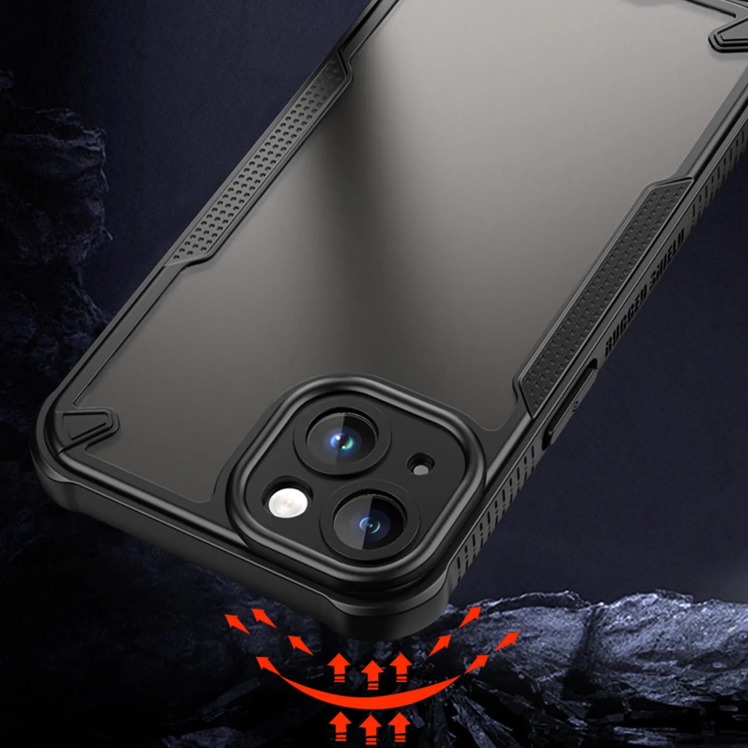 Defender Matt case for iPhone 15 6,1″ black