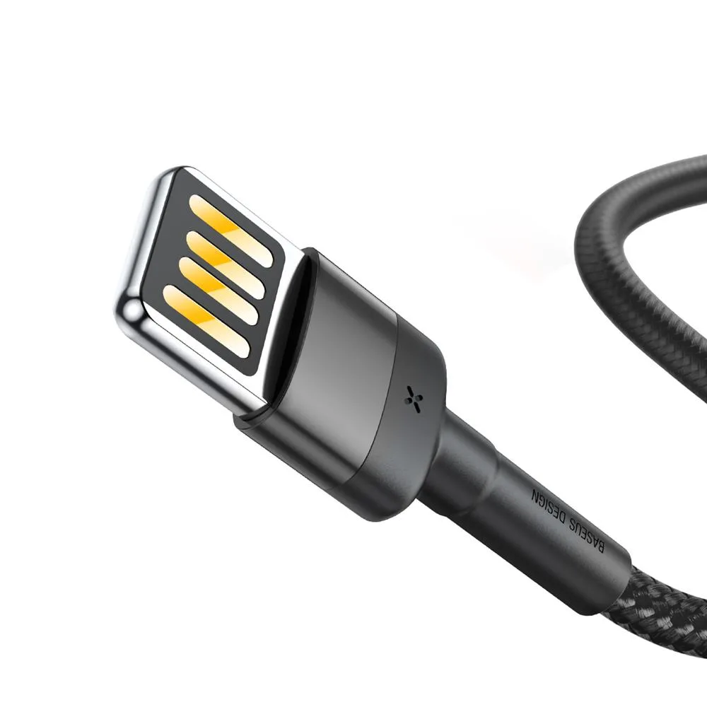 Baseus cable Cafule USB – Lightning 1,0 m 2,4A gray-black double side USB