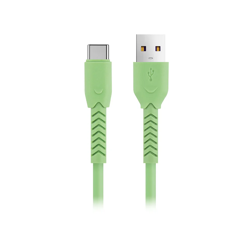 Maxlife MXUC-04 cable USB - USB-C 1,0 m 3A green