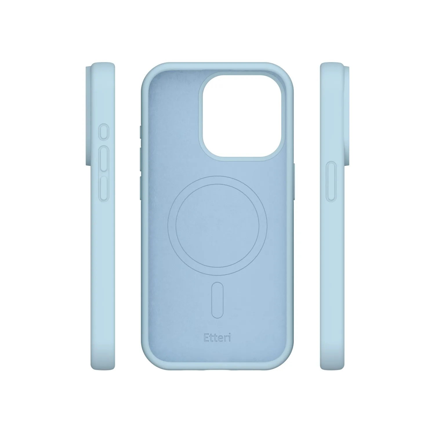 Etteri Silikonskal för iPhone 15 Pro Max 6,7″ ljusblå