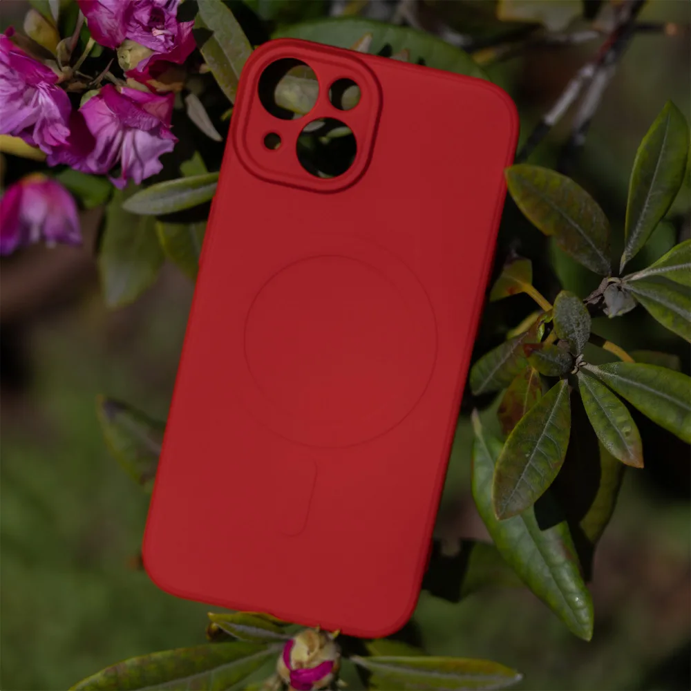 Enkel Color Mag-fodral för iPhone 14 6,1″ i röd