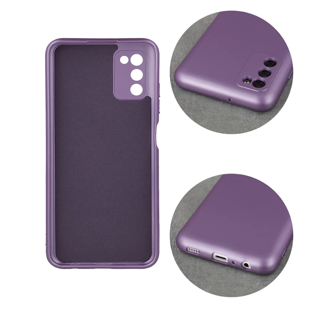 Metalliskt fodral till Samsung Galaxy A15 4G / A15 5G violett