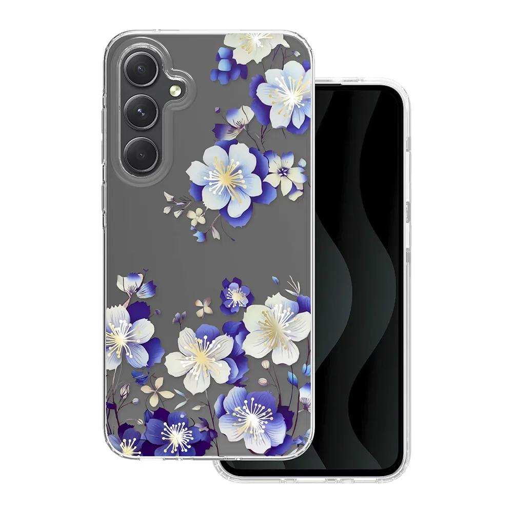IMD-tryckt ska med blomstermotiv för Samsung Galaxy A35 5G