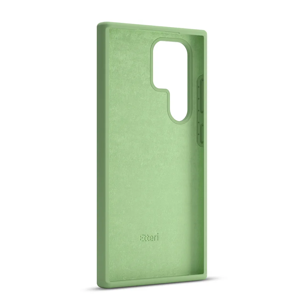 Etteri Silicone case för Samsung Galaxy S25 Ultra, ljusgrön