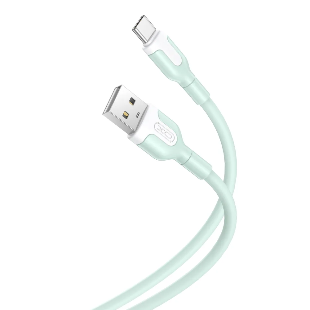 XO-kabel NB212 USB – USB-C 1,0 m 2,1A grön