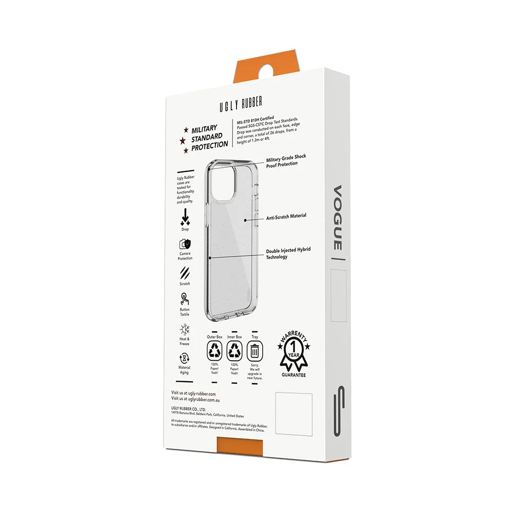 Ugly Rubber Vogue fodral för iPhone 14 Pro Max 6,7″ klar