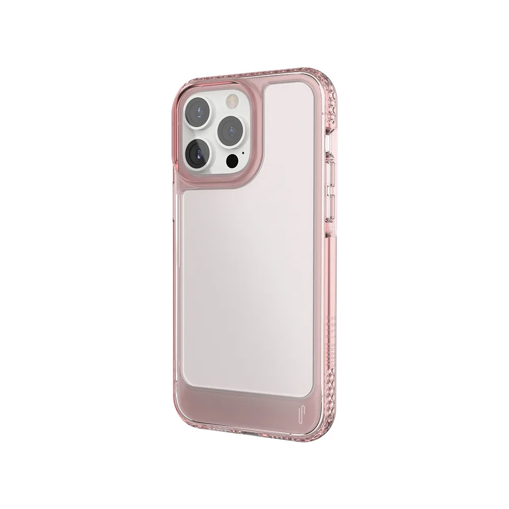 Ugly Rubber UMODEL-fodral för iPhone 15 Pro 6,1″ klarrosa