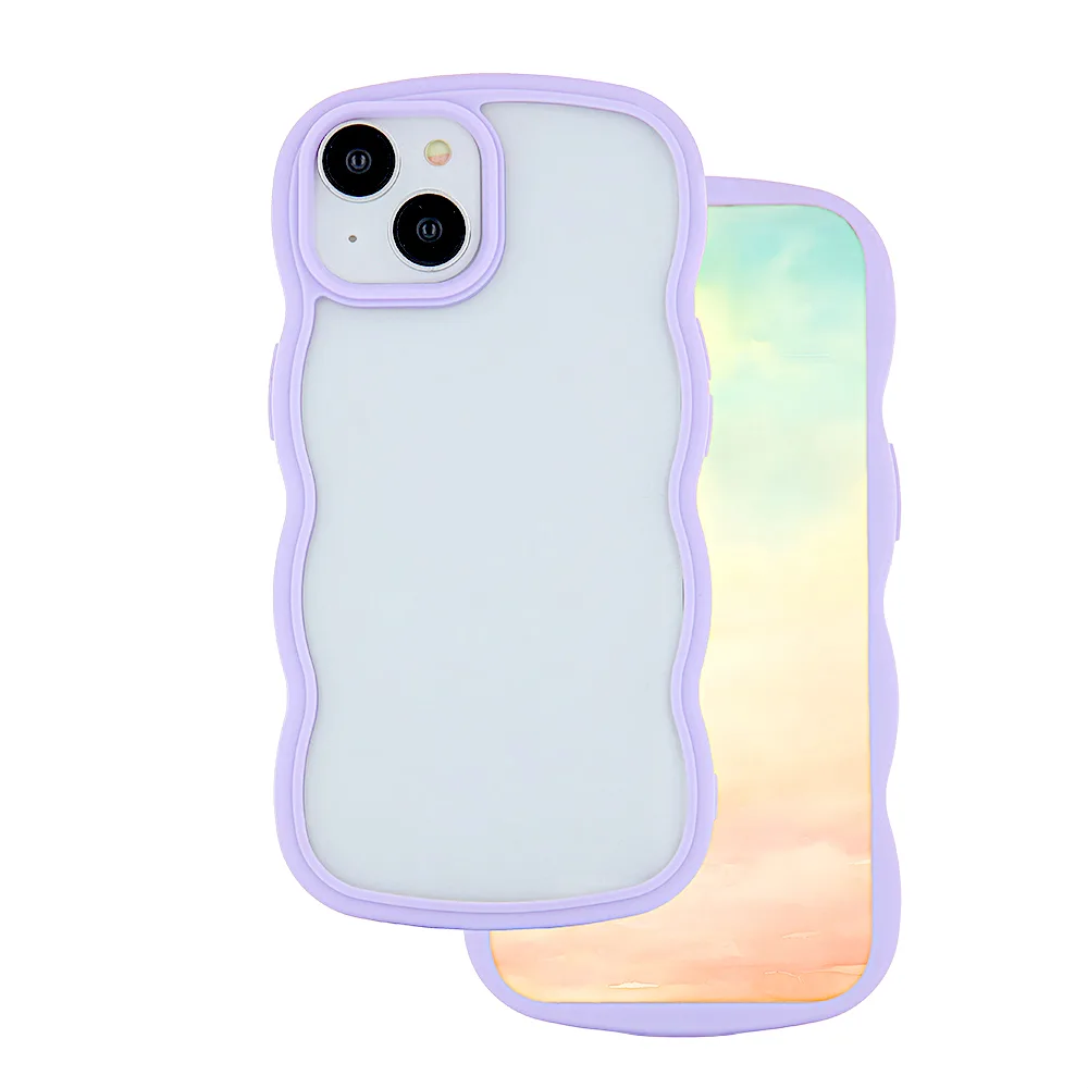 Fodral med vågmönster för iPhone 11 i lila