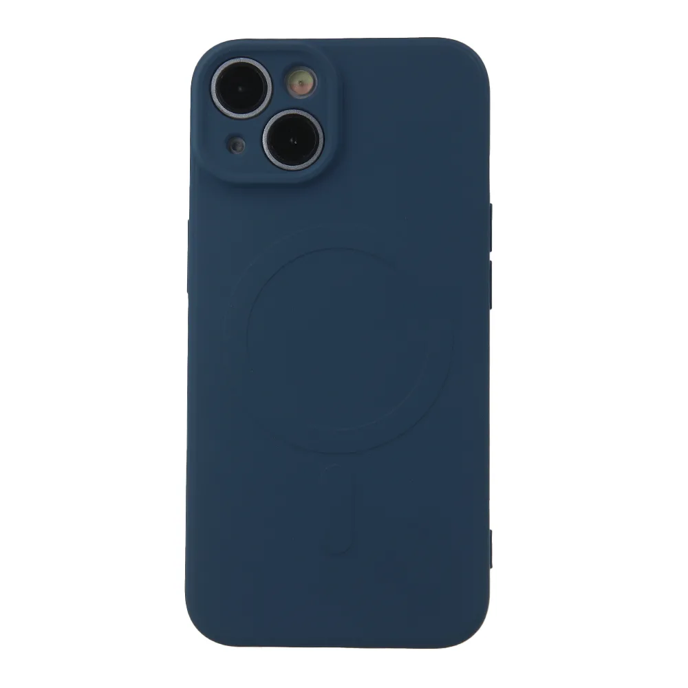 Enkel Color Mag-fodral för iPhone 16 Plus 6,7″ i marinblå