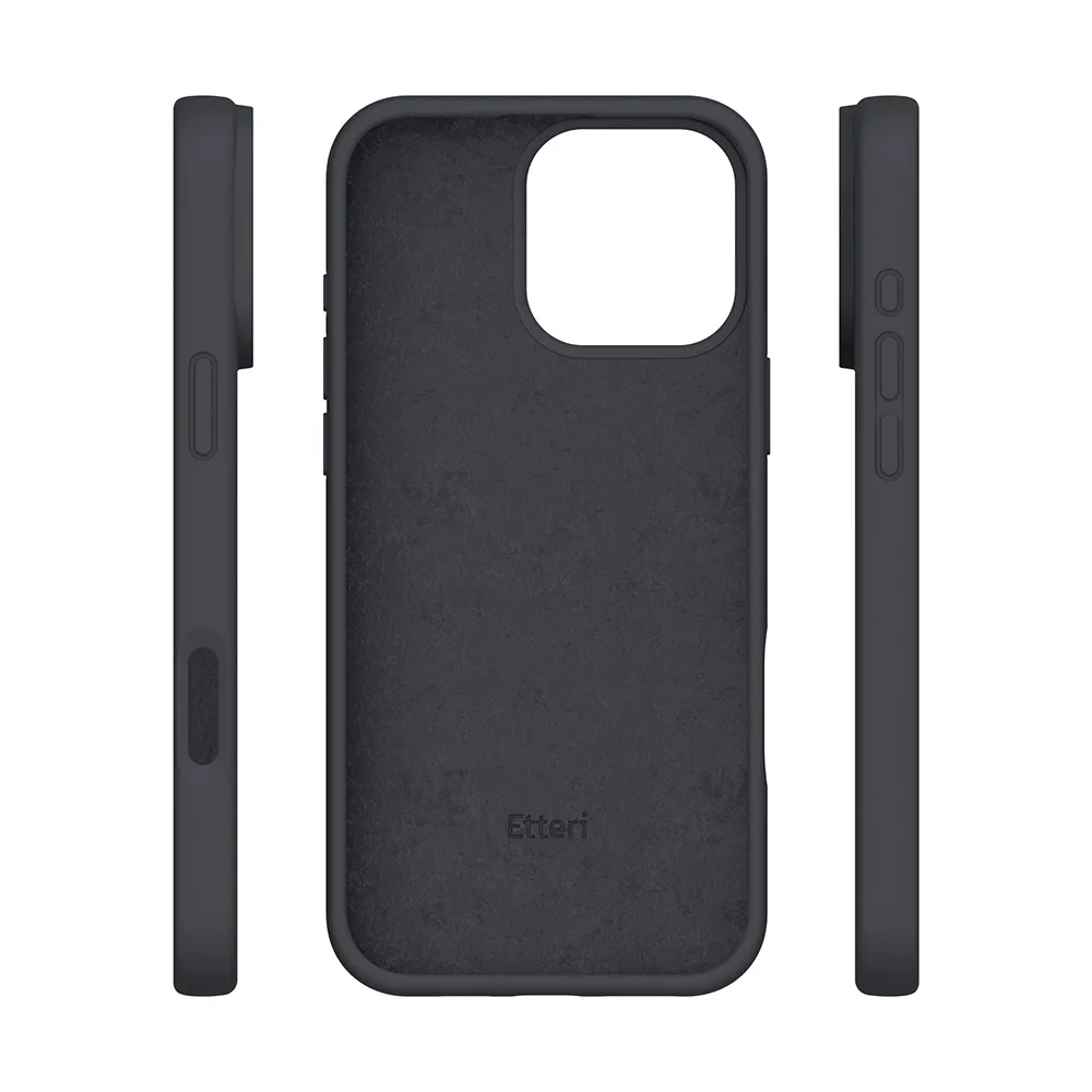 Etteri Silicone case for iPhone 16 Pro Max 6,9″ black