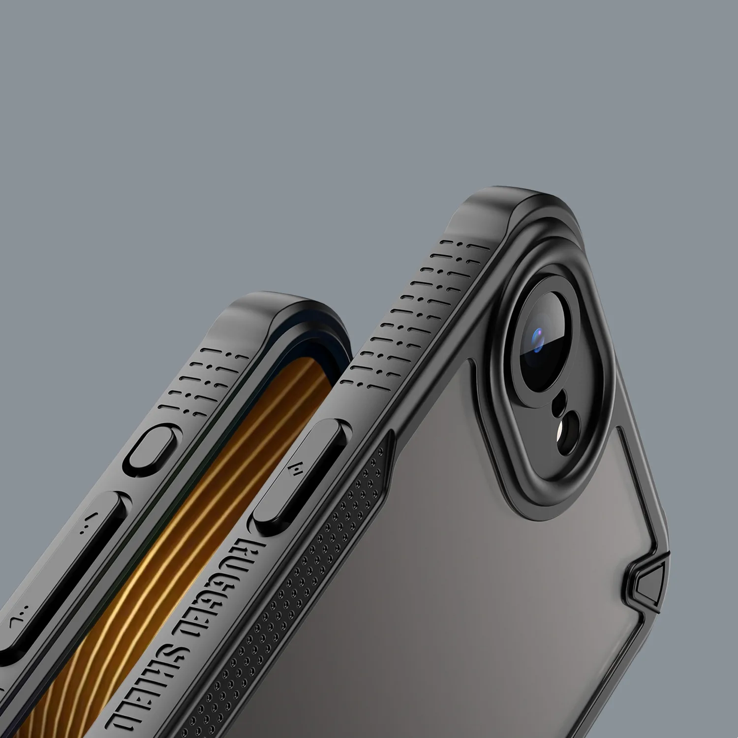 Defender Matt-fodral för iPhone 16e i svart
