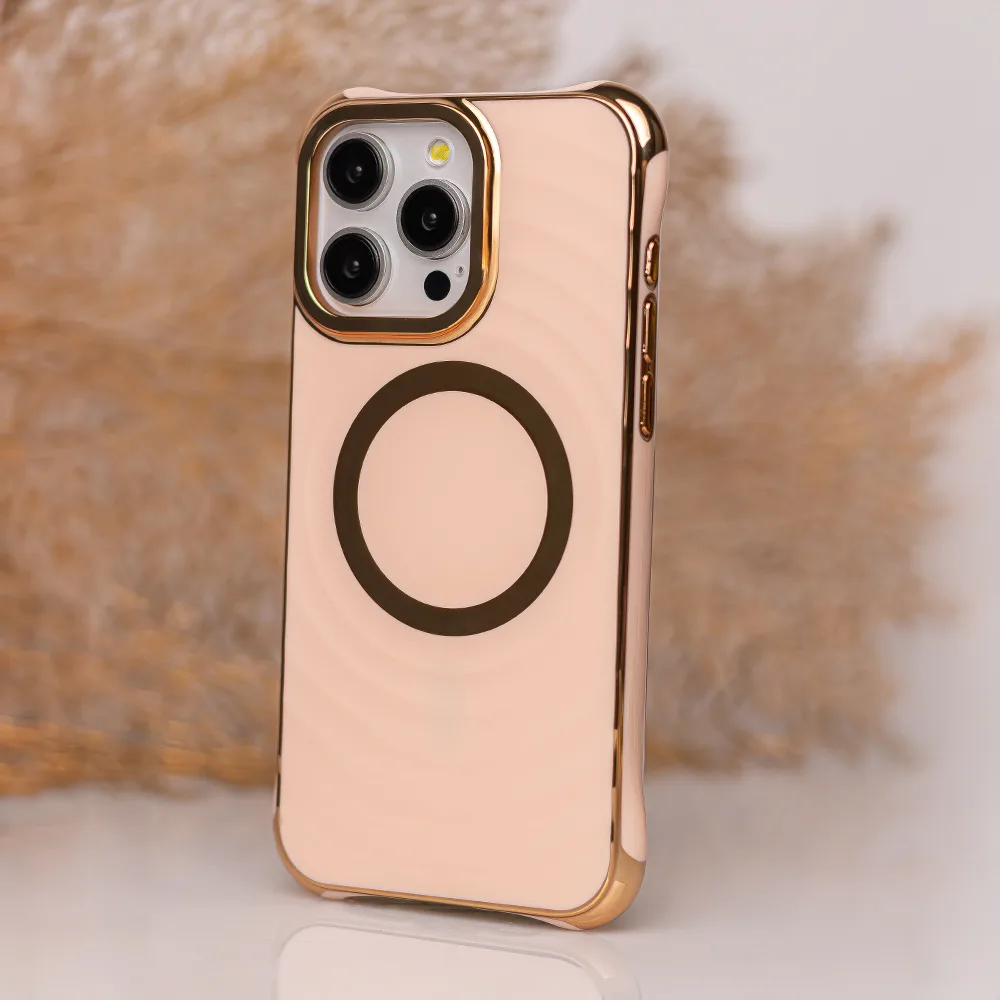 Circle Glam Mag-fodral för iPhone 13 Pro 6,1″ i rosa