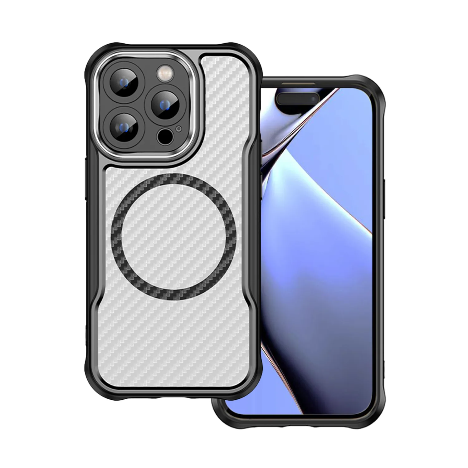 Defender Carbon Mag-fodral för iPhone 14 Pro 6,1″ svart