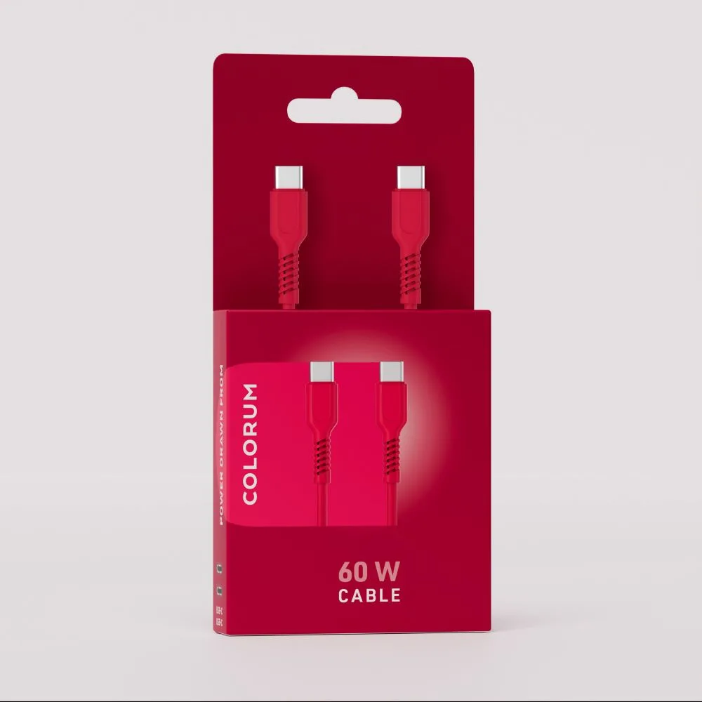 COLORUM sladd USB-C – USB-C 1,8m 3A CK60-CC-02 xMagenta