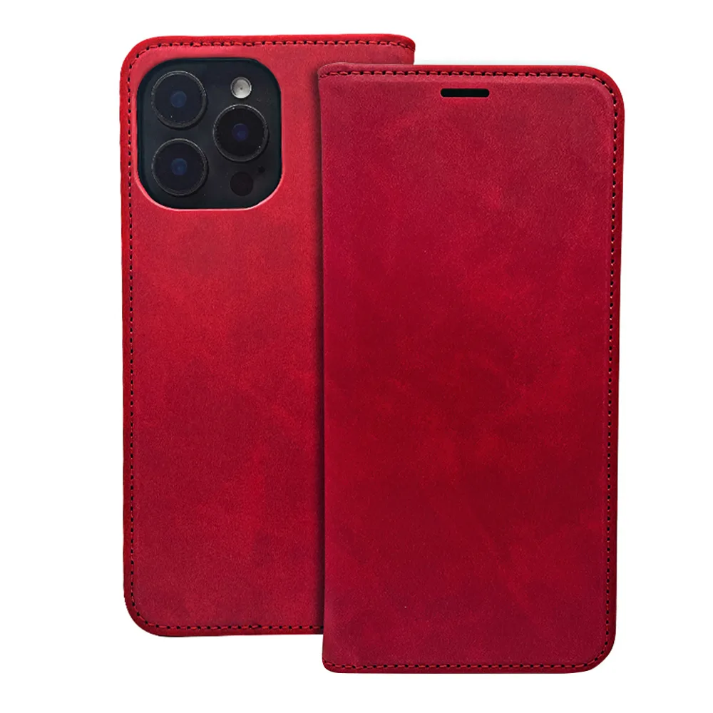 Smart Suede case for Xiaomi Redmi Note 14 5G (Global) red