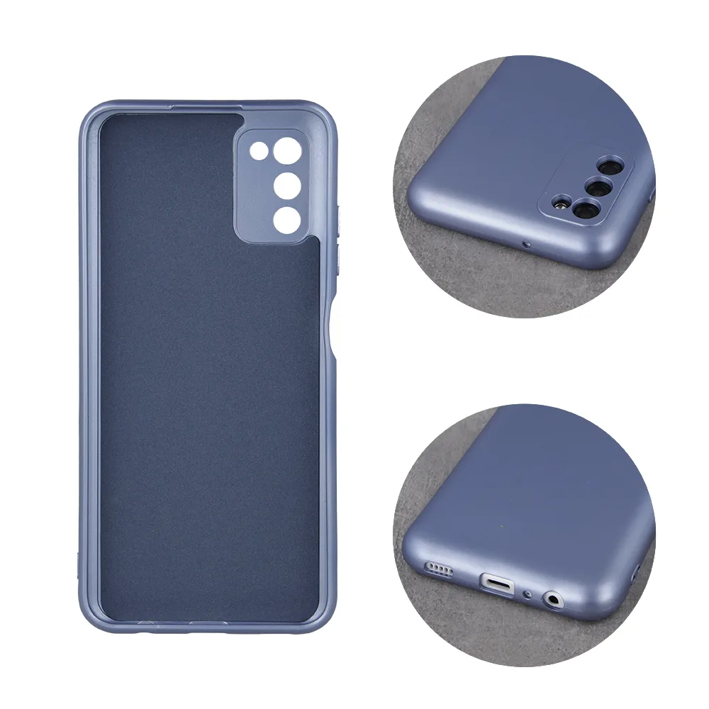 Metalliskt fodral till Samsung Galaxy A14 4G / A14 5G ljusblått