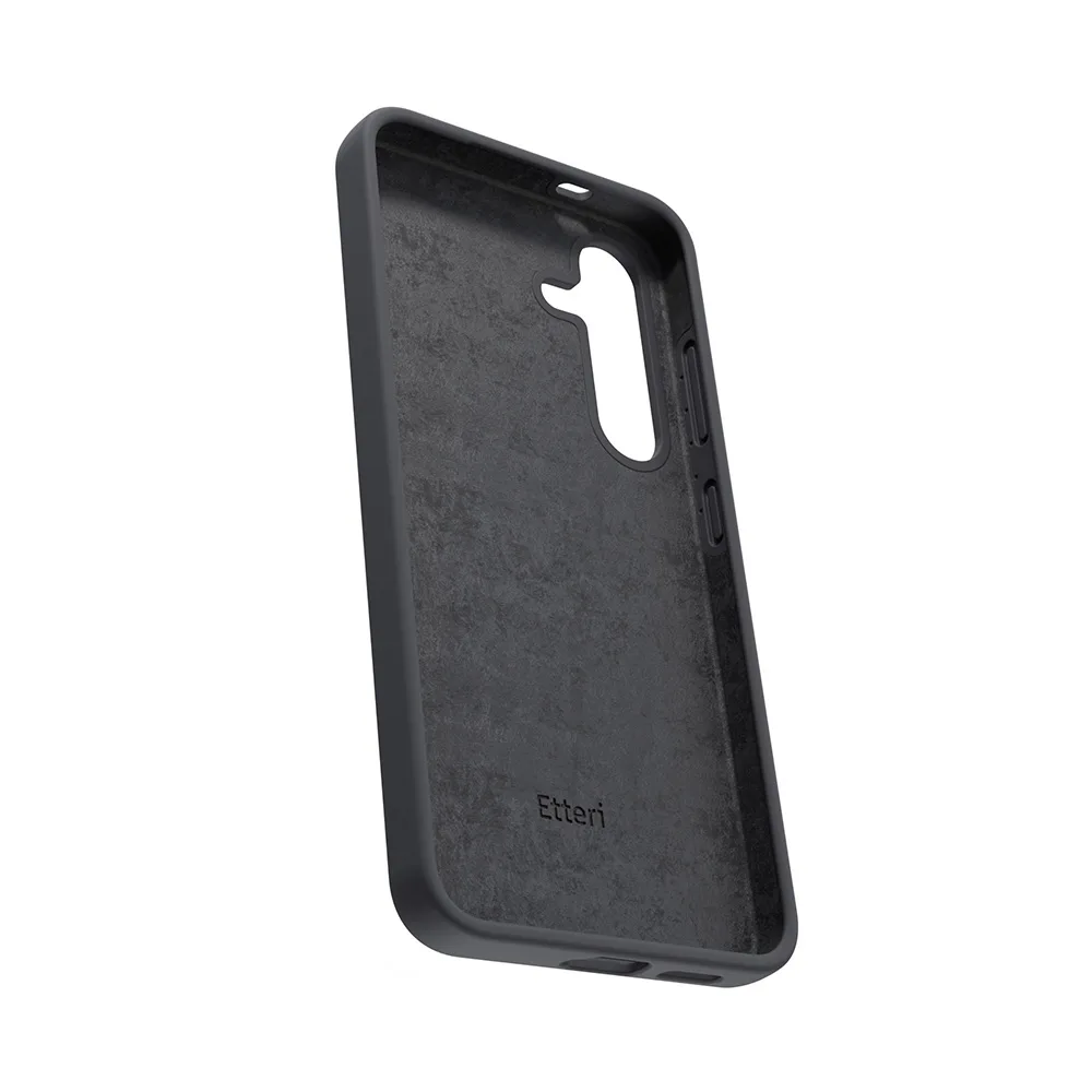 Etteri Silicone case for Samsung Galaxy S25 black